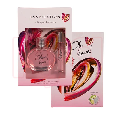 88409, Women's 2pcs Vial Set OH LOVE! 1.7fl.oz+0.34fl.oz EDP, 191554884090