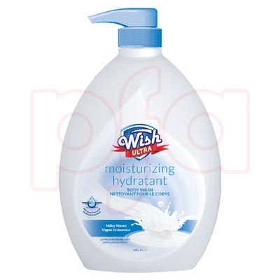 60600, Wish Ultra Body Wash 33.8oz Milky Waves, 191554606005