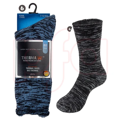 12312, Thermaxxx Men's Thermal Socks Marled HD, 191554123120