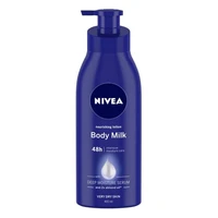 NL400-BM, Nivea Lotion 400ml 13.52fl oz Pump Blue Body Milk, 4005808725298
