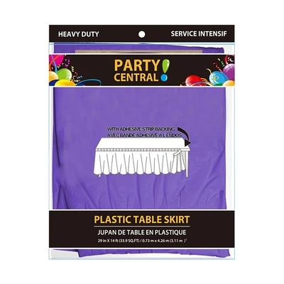 50020, Table Skirt Rectangular Purple, 191554500204
