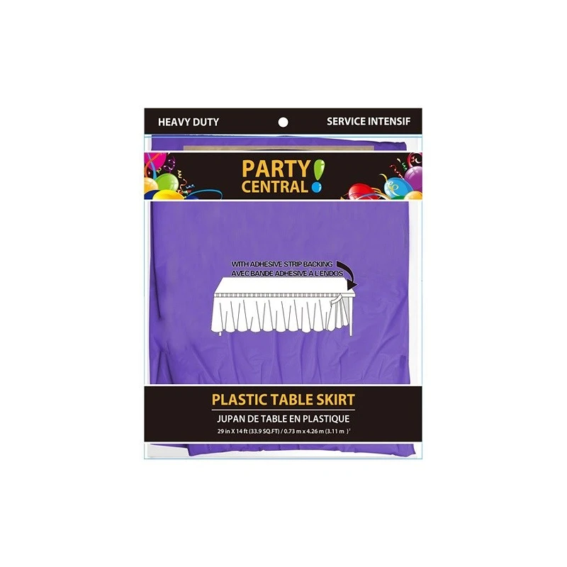 Table Skirt Rectangular Purple