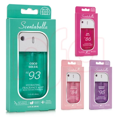 89923, Scentabella Hydrating Fragrance Mist 1.5oz, 191554899230