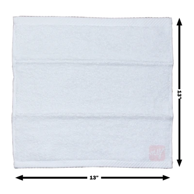 TWC00751, Hand Towel 13" x 13" in. White 1PK