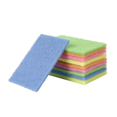 32209, Fresh Start Heavy Duty Scouring Pads 10PK -Assorted Colors, 191554322097