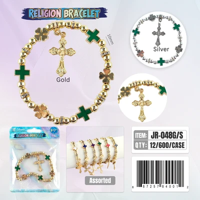 JR-048, Crystal Religion Bracelet, 887257840012