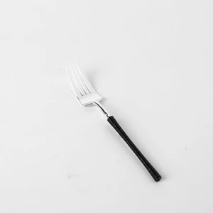 HXSJ-1FBS, 2 part fork black handle + silver header