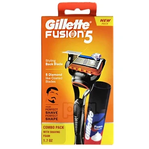 GF-1-SC, Gillette Fusion 5 1UP Box w/ 1.7oz Shaving Foam, 4987176349187