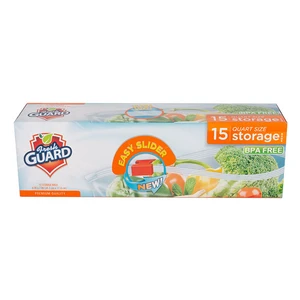 31007, Fresh Guard Slider Storage Bag Quart 15CT, 191554310070