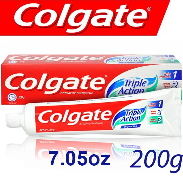 CTP200TA, Colgate Toothpaste 200g 7.05oz Triple Action, 8850006321522
