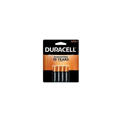 DC4AAA, Duracell Coppertop AAA Batteries - 4 Pack Alkaline Battery, 41333424019