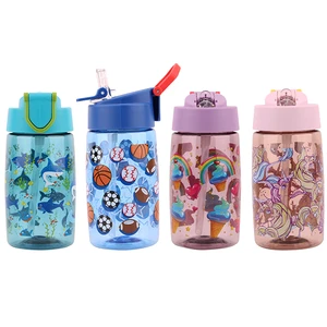 58143, Splash Plastic Bottle Kids 16.9oz Flip Straw, 191554581432