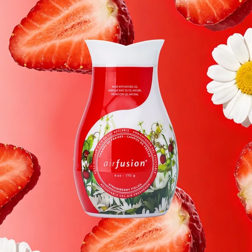 Strawberry Fields Adjustable Gel Air Freshener