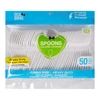 36061, Ideal Dining 50CT Plastic Spoon Jumbo, 191554360617