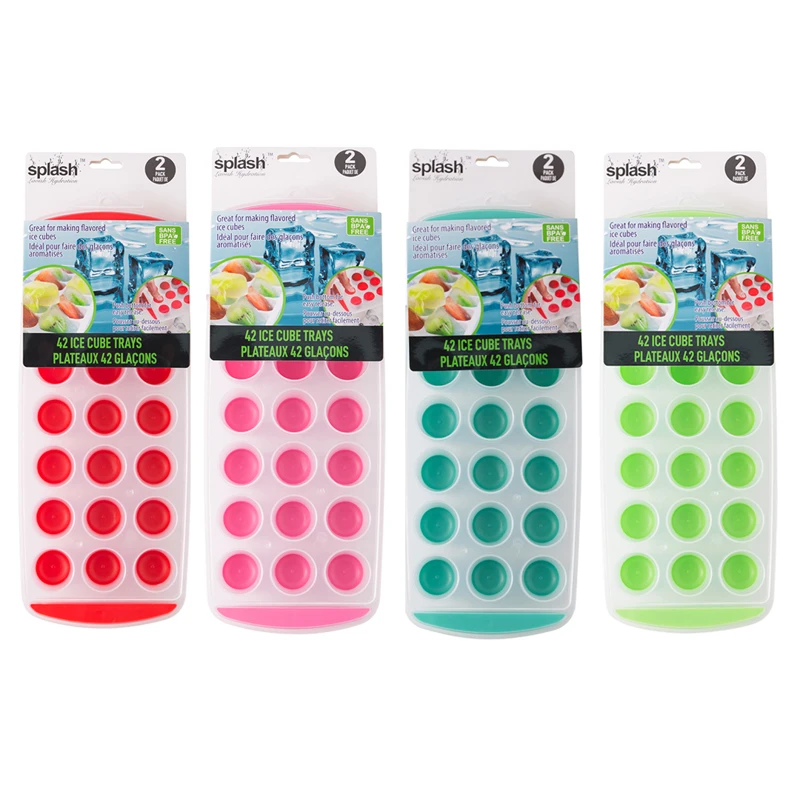 Splash Silicone Ice Tray 2PK 42 Cubes Round
