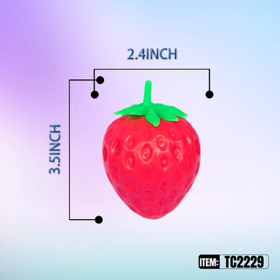 TC2229, CRUNCHY Squishy  Fruit Assorts 3" to-5', 887258042293