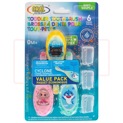 68069, Oral Fusion Kids Toothbrush 6PK, 191554680692