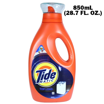 TDL850-TL, Tide Liquid 850ml 28.7fl oz Detergent Top Load, 4987176179883
