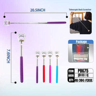 P8675, Telescopic Back Scratcher, 887257286759