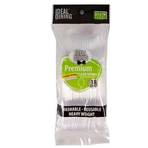 36001, Ideal Dining HD 18CT Clear Spoon, 191554360013