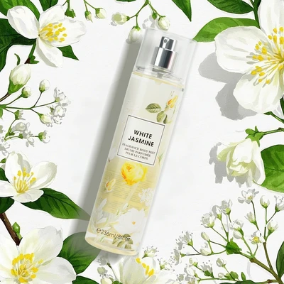 88631, Fragrance Body Mist 8 oz/236 ml White Jasmine for Women - United Scents, 191554886315