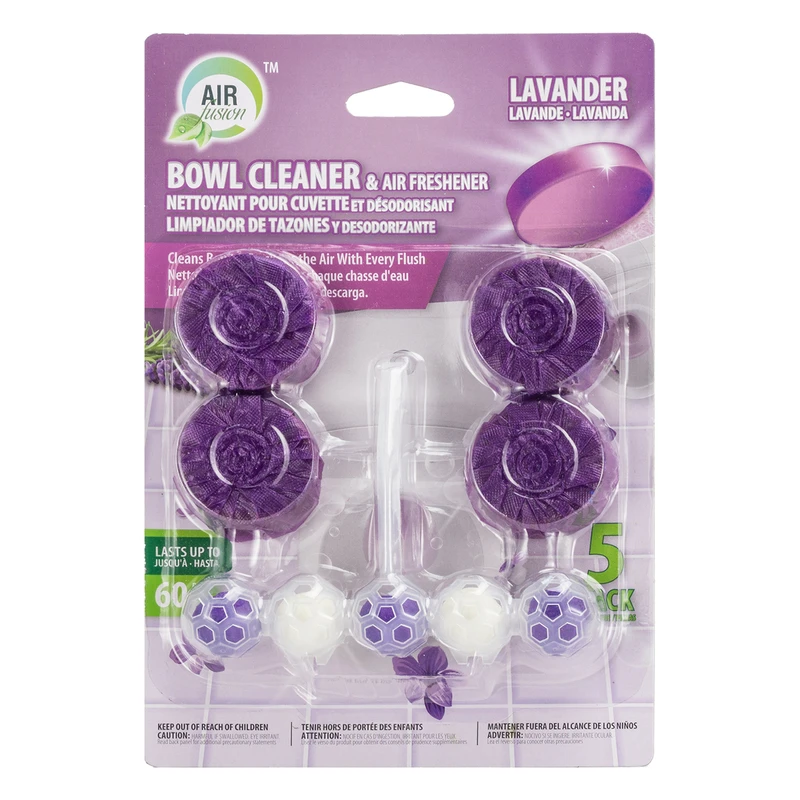 Air Fusion Toilet Bowl Cleaner 4pk & 1pk Lavender