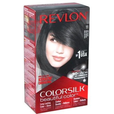 CS11, Revlon ColorSilk Hair Color #11 Soft Black, 309978695110