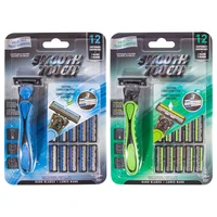 67114, Smooth Touch Razor Triple Blade 12 Heads, 191554671140