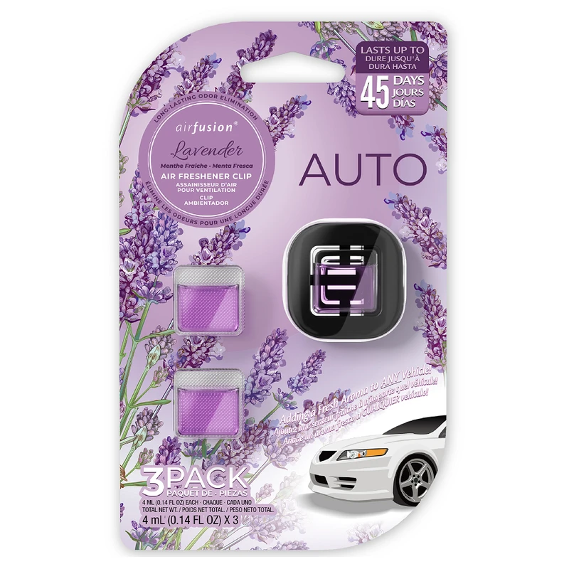 Air Freshener car air freshenerr 1+2 refill With Single side blister card Lavender