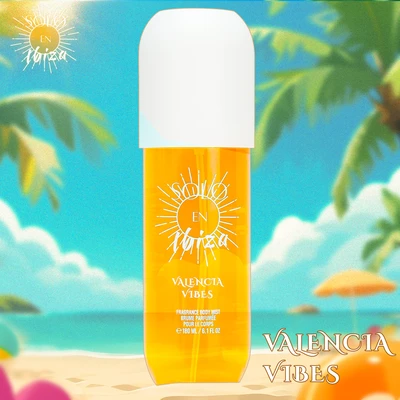 89851, Body Mist WIth Box 6.1 oz/180 ml Valencia Vibes Scents - Solo En lbiza, 191554898516