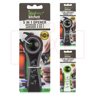 33316, Ideal Kitchen Magnetic Bottle Opener 5 in1, 191554333161