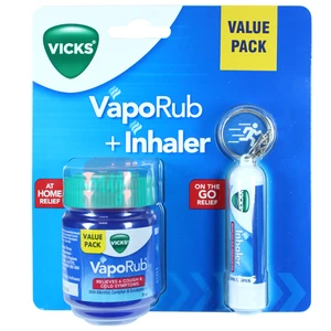 VC50, Vicks VapoRub 50ml + Inhaler, 4987176149459