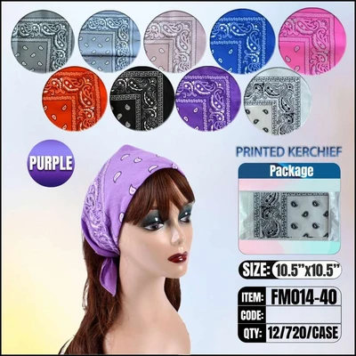 FM014-40, BANDANA Purple
