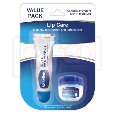 VLCJ-1PK, Vaseline Lip .35oz 1PK + Jelly .2oz 1PK, 191554777033