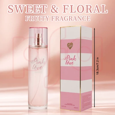 88321, Eau de Parfum 3.4 oz/100 ml Pink Love for Women - United Scents, 191554883215