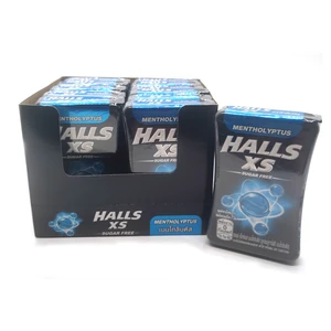 HALL15M, Halls Bag 15g Display Mentholyptus