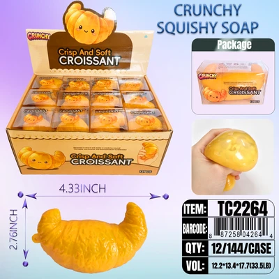 TC2264, Crunchy Squeezy Croissant 4.33"x2.76" Box (TC2241), 887258042644