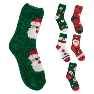 12106, Cindy Claire Christmas Winter Socks Fuzzy HD Xmas, 191554121065
