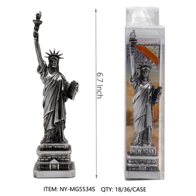 NY-MG5534S, STATUE OF LIBERTY Silver (6.7")