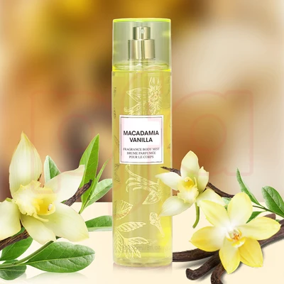 88626, Fragrance Body Mist 8 oz/236 ml Macadamia Vanilla for Women - United Scents, 191554886261