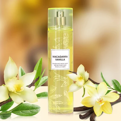 88626, Fragrance Body Mist 8 oz/236 ml Macadamia Vanilla for Women - United Scents, 191554886261