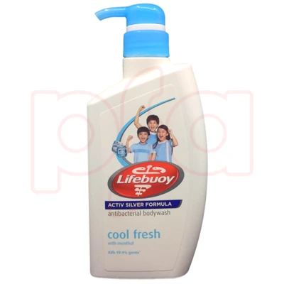 LBBW500CF, Lifebuoy AB Body Wash 500ml Pump 16.9oz Cool Fresh, 8999999030377