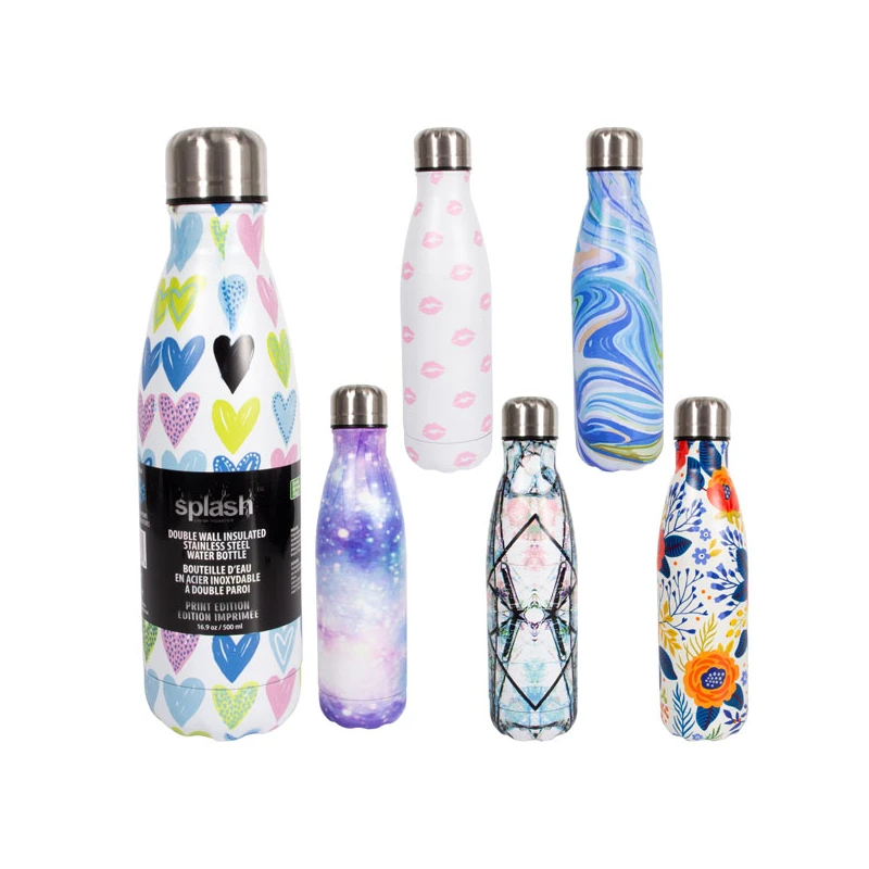 Splash Bottle Stainless Steel 16.9oz Printed