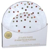 AMS-430587.05, Amscan Plastic Plate 10.25+7.5in 20PK Dots Rainbow, 192937249543
