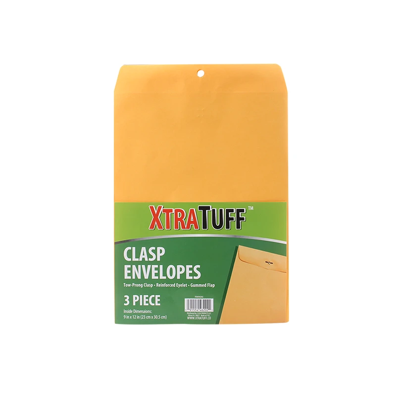XtraTuff Clasp Envelope 9x12in 3PK