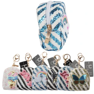 81038, CC Keychain Coin Bag Cute Glitter, 191554810389
