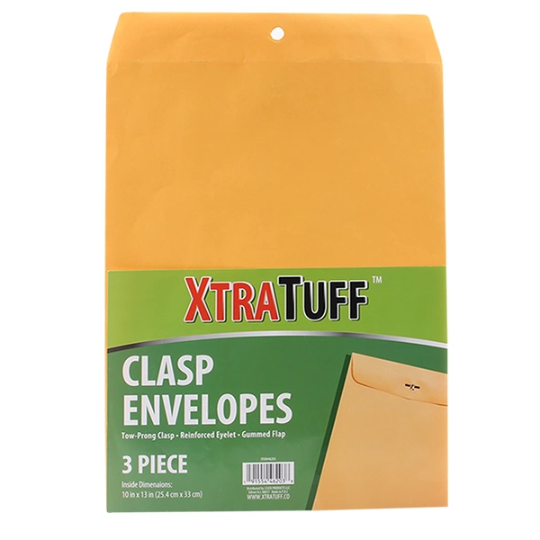 46203, XtraTuff Clasp Envelope 10x13in 3PK, 191554462038