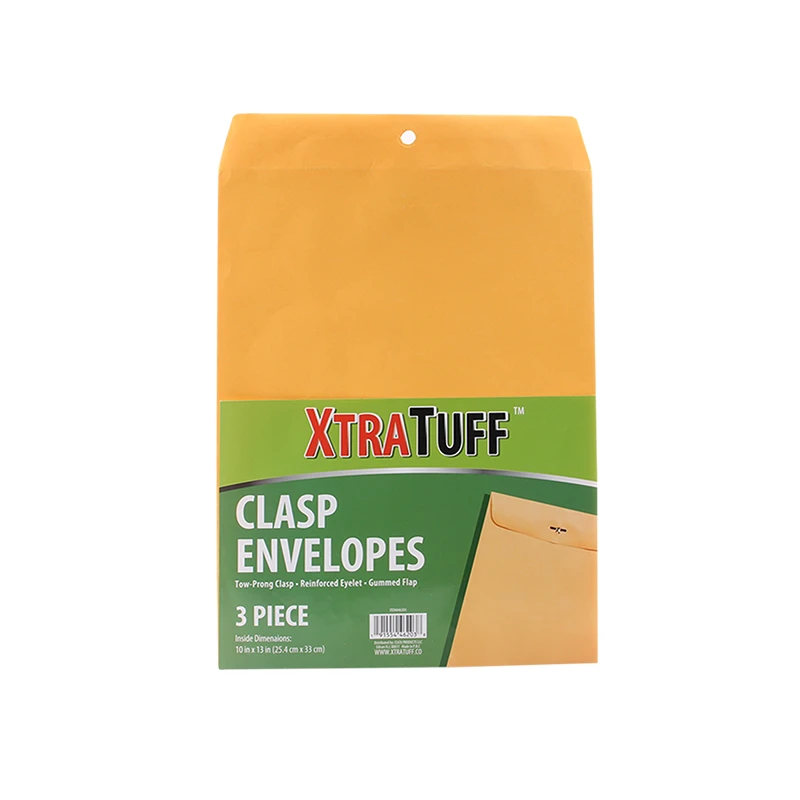 XtraTuff Clasp Envelope 10x13in 3PK