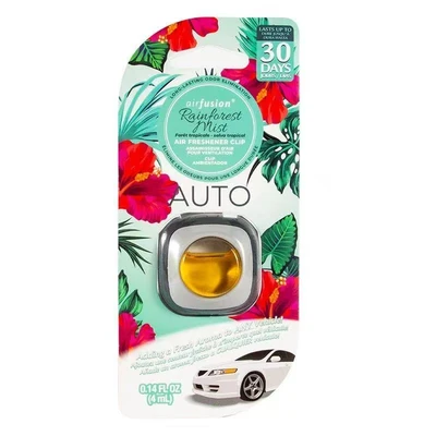 99837, Air Fusion Air Fresher Clip 1 Pack 4ml RAINFOREST, 191554998377