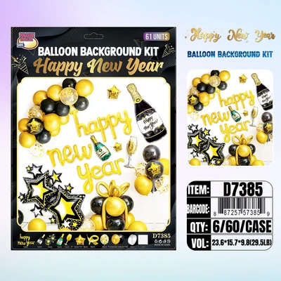 D7385, New Year Balloon 61/Unit Set, 887257573859